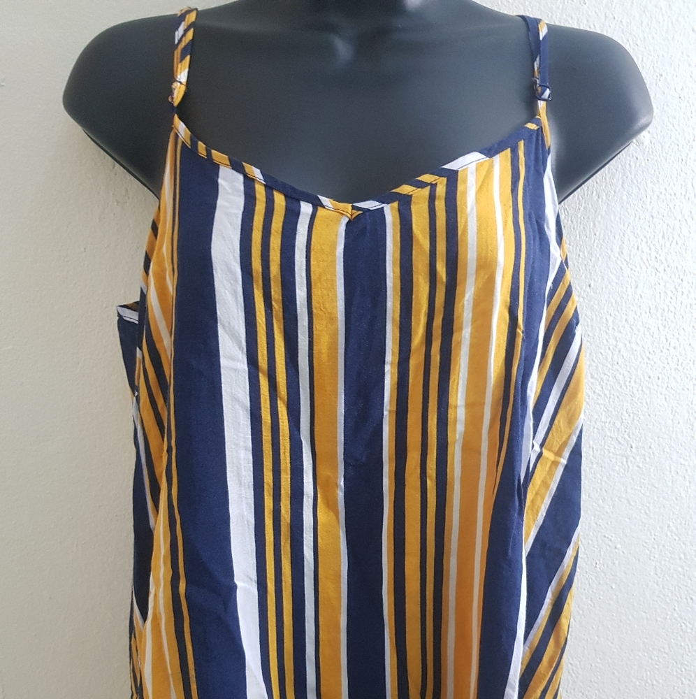 New Look Women Stripped Tank Top 1X